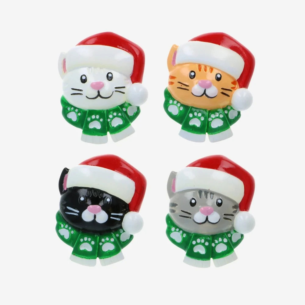 Cat w/Scarf Add On Assortment Personalized Christmas Ornament