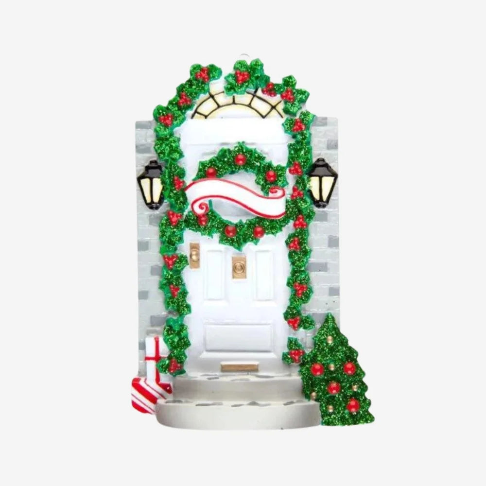 Front Door Personalized Christmas Ornament