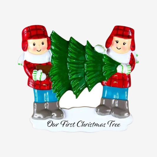 Our First Christmas Tree Personalized Christmas Ornament