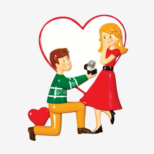 Engagement People Christmas Ornament