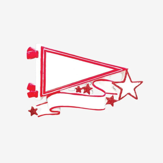 Pennants (Red) Christmas Ornament