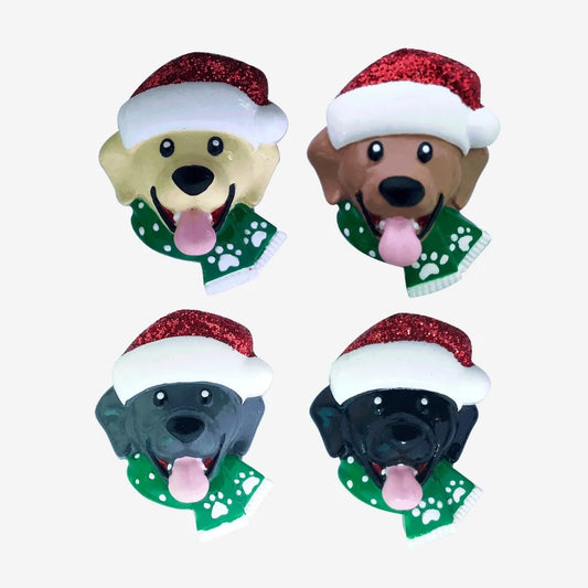 Stick On – Dog w/ Santa Cap Add On Assortment (3 of each)