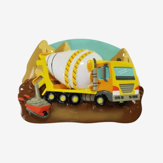 Cement Truck Personalized Christmas Ornament