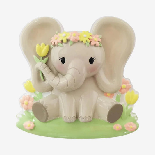 Elephant Cute Animal (Female) Personalized Christmas Ornament