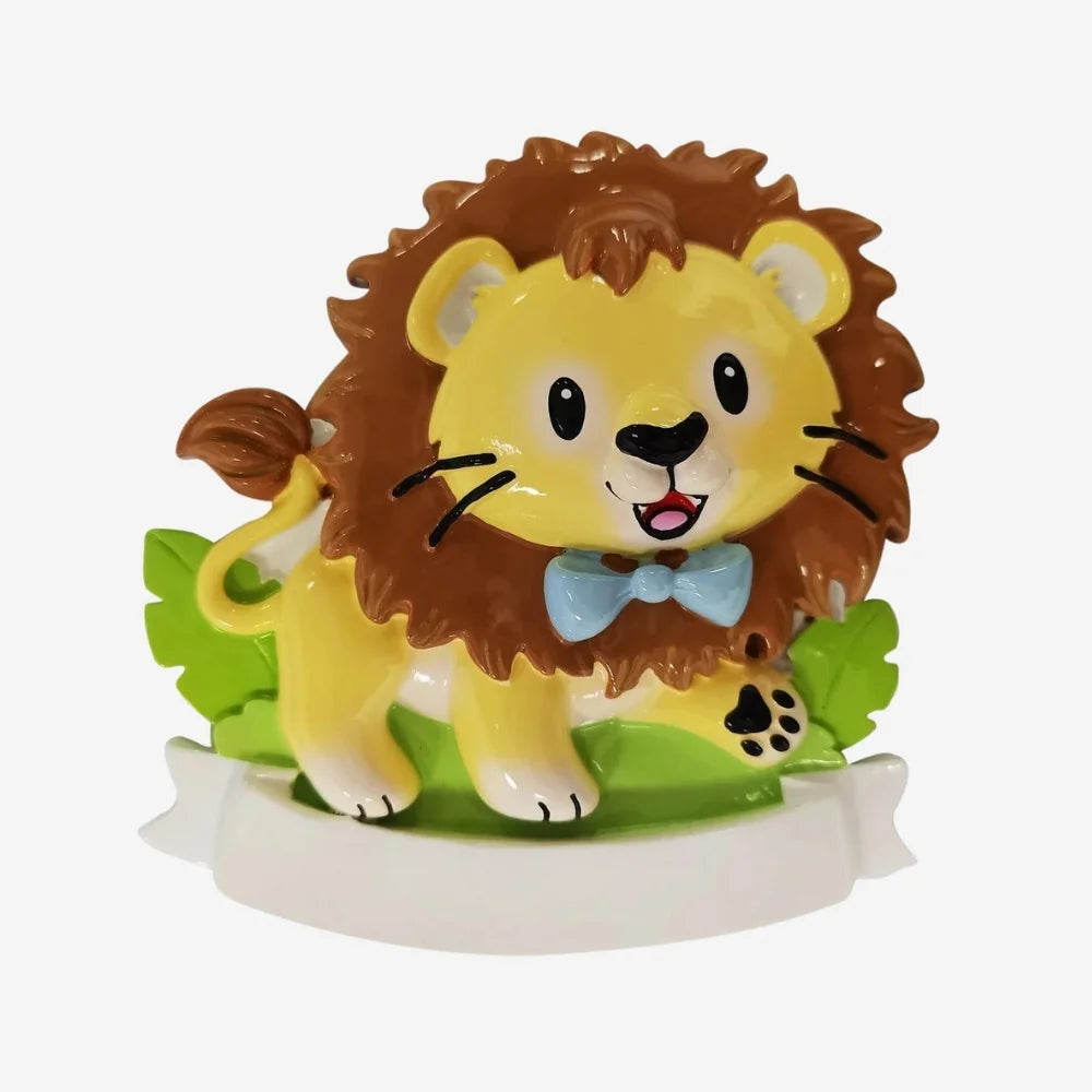 Lion (Male) Personalized Christmas Ornament