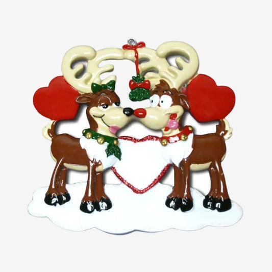 Reindeer Love Personalized Christmas Ornament