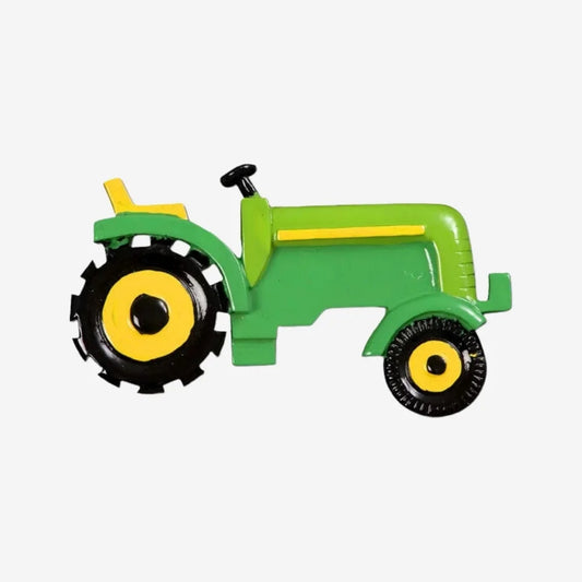 Green Tractor Personalized Christmas Ornament