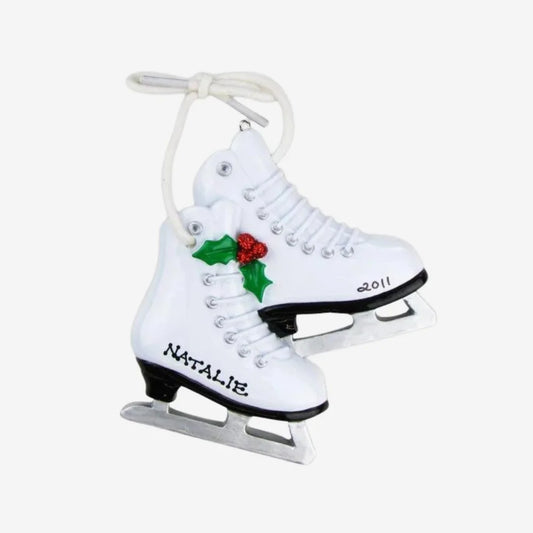 Figure Skates Personalized Christmas Ornament