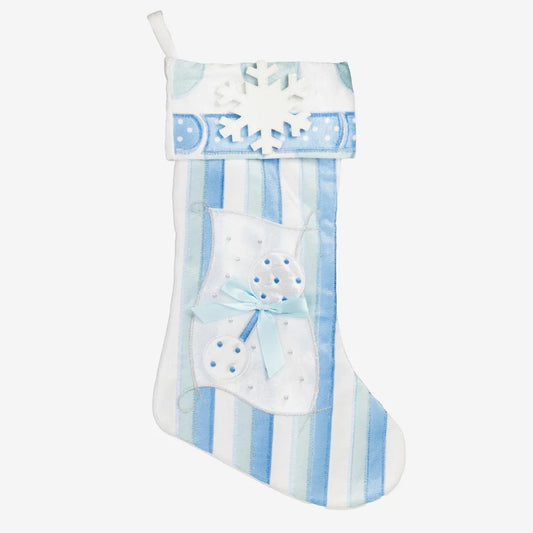 Baby Blue Personalized Christmas Stocking