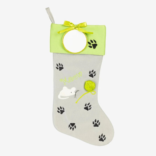 Kitty Paws Personalized Christmas Stocking