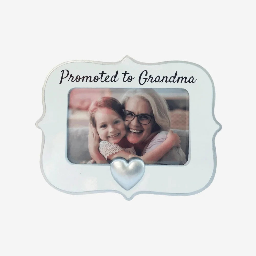 Promoted to Grandma Personalized Picture Frame Christmas Ornament