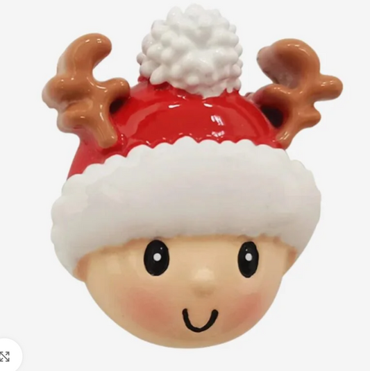 Heads with Holiday Hats (Assortment) Personalized Christmas Ornament All personalized Christmas ornaments are sold by the d