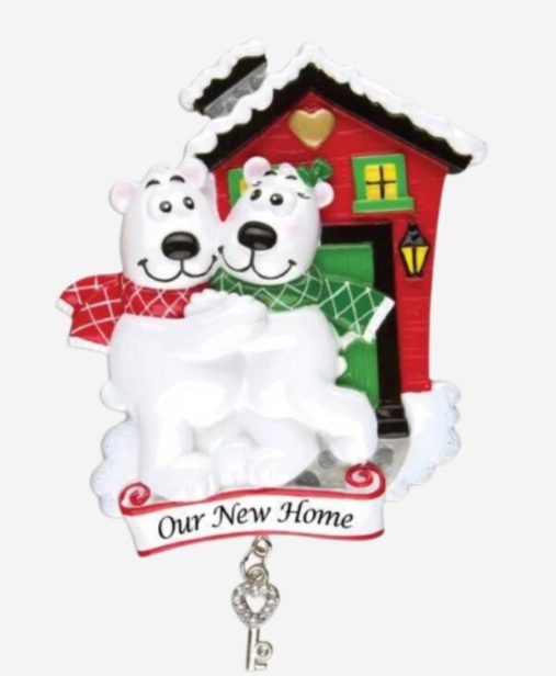 Our New Home/Polar Bear Couple Ornament