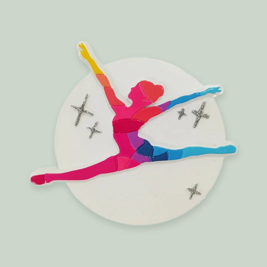 Dance Team ornament on a sage green background