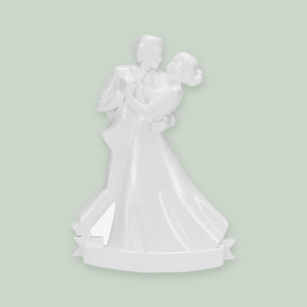 First Dance Wedding Couple ornament on a sage green background