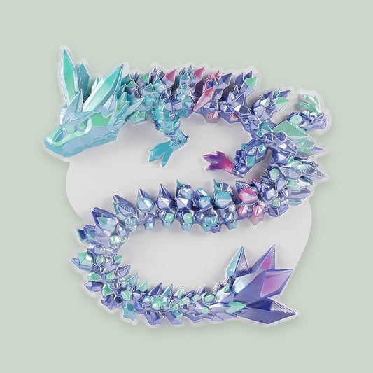 3D Printed Dragon ornament on a sage green background