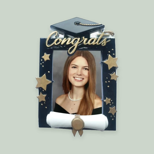 Graduation Frame Picture Frame ornament on a sage green background