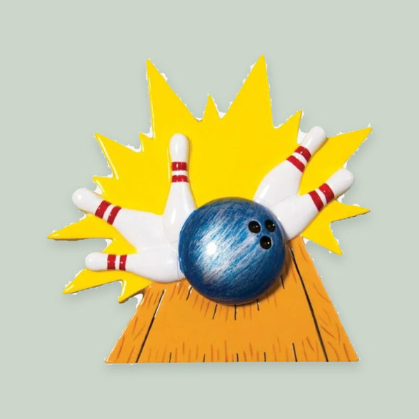 Bowler Personalized Christmas Ornament