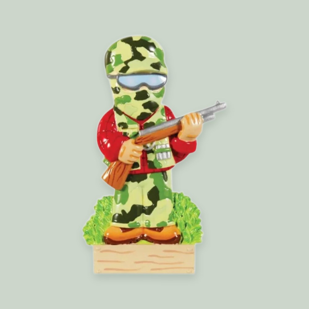 Camo Hunter Personalized Christmas Ornament