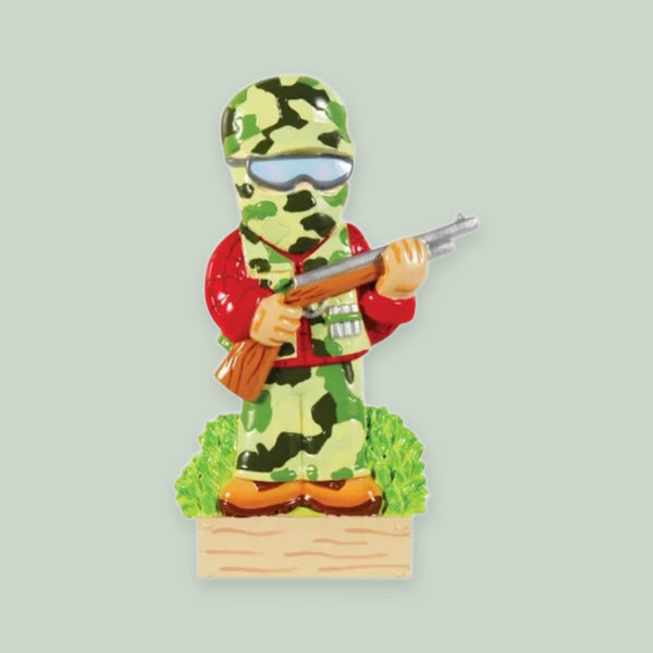Camo Hunter Personalized Christmas Ornament
