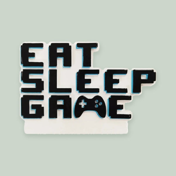 Eat, Sleep, Game Personalized Christmas Ornament
