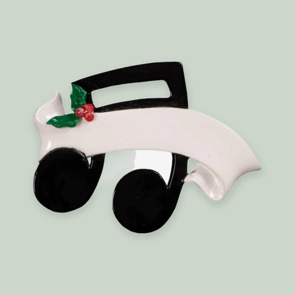 Musical Note Personalized Christmas Ornament