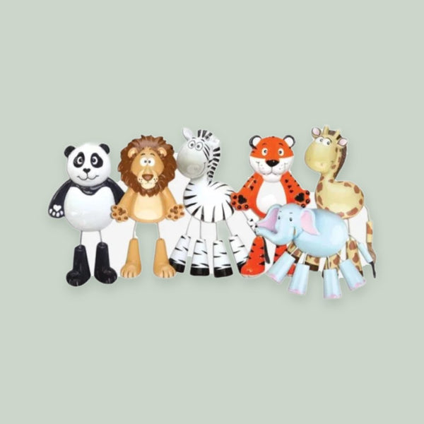 Lion/Zebra/Giraffe/Elephant (2 of each)