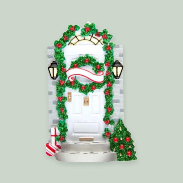 Front Door Personalized Christmas Ornament