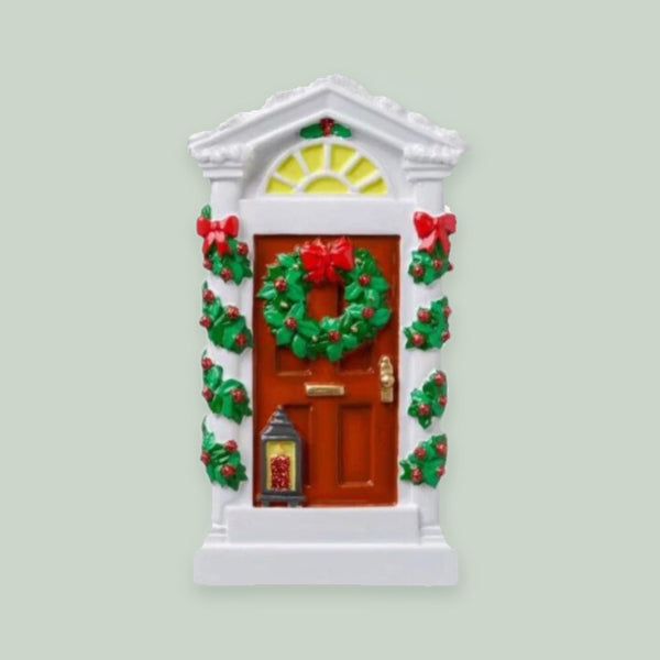 Historic House Door Personalized Christmas Ornament