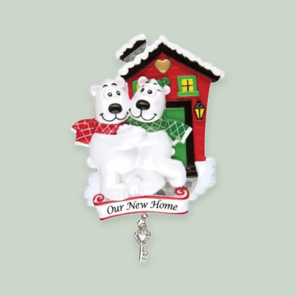 Our New Home/Polar Bear Couple Ornament