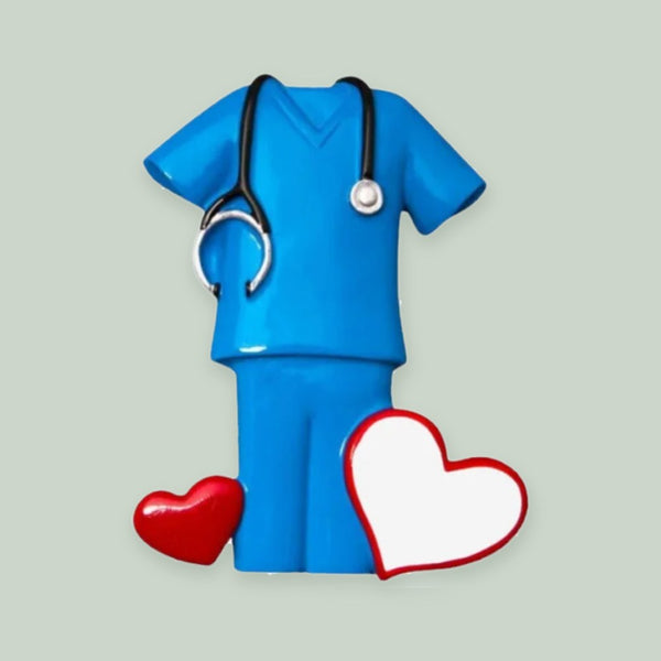 Generic Scrubs Christmas Ornament (Blue)