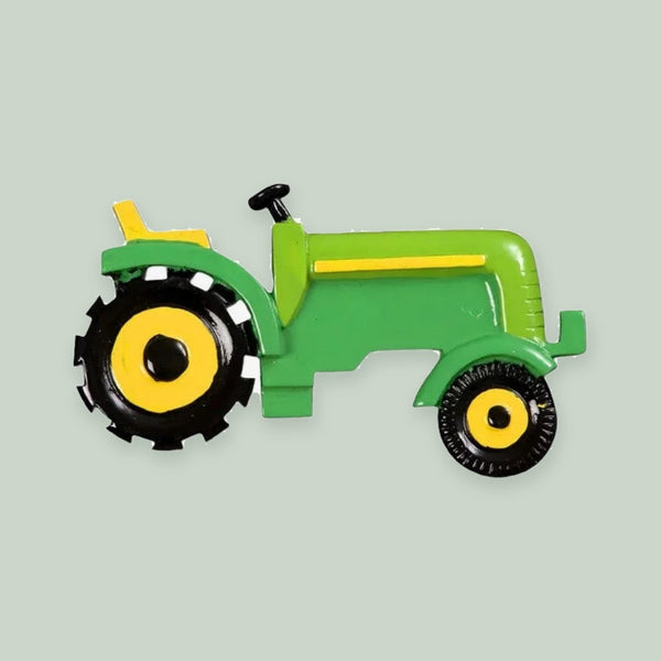 Green Tractor Personalized Christmas Ornament