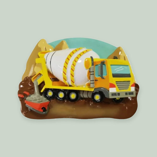 Cement Truck Personalized Christmas Ornament