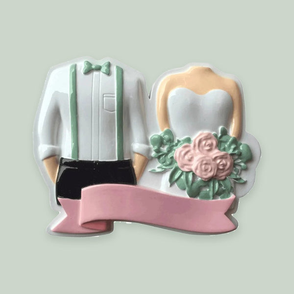 Wedding Couple Personalized Christmas Ornament