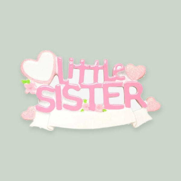 Lil Sister Personalized Christmas Ornament