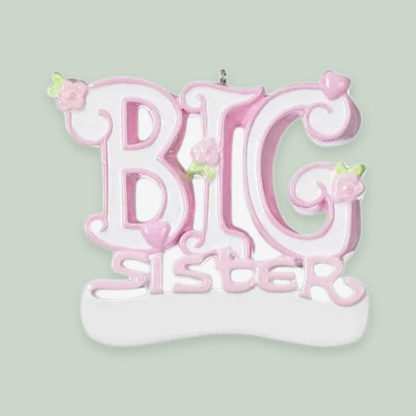 Big Sister Personalized Christmas Ornament