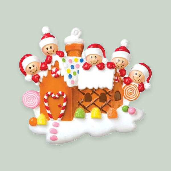 Gingerbread House With 5