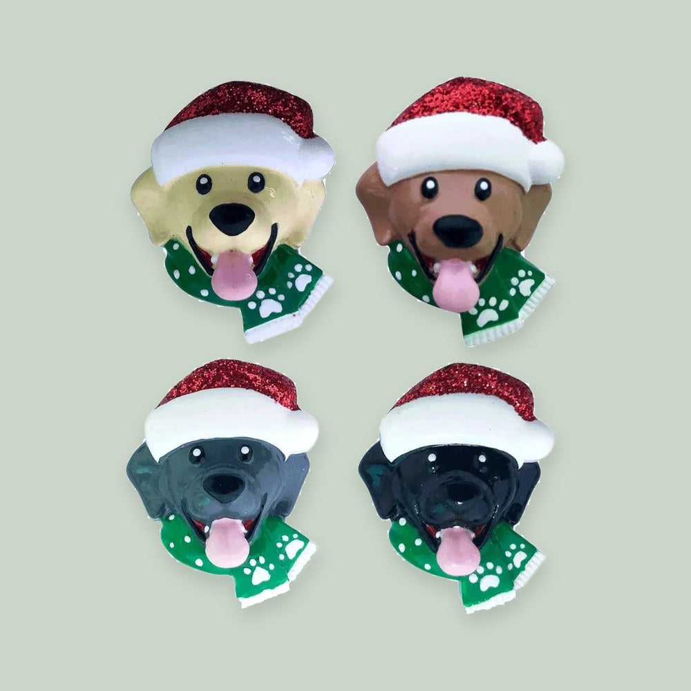 Stick On – Dog w/ Santa Cap Add On Assortment (3 of each)