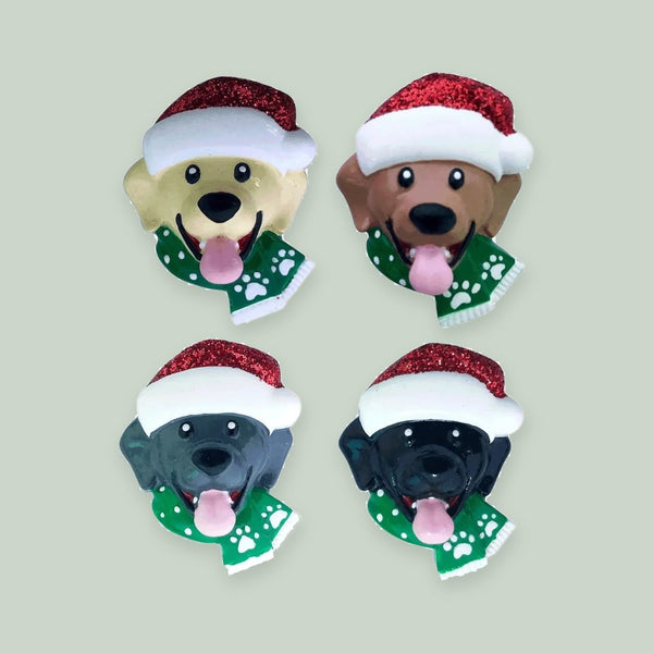 Stick On – Dog w/ Santa Cap Add On Assortment (3 of each)