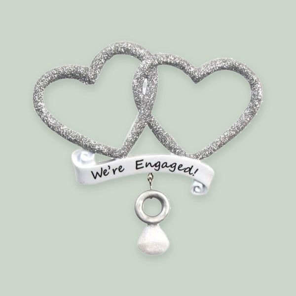 We’re Engaged! Personalized Christmas Ornament