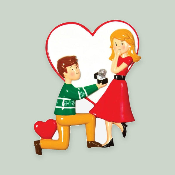 Engagement People Christmas Ornament