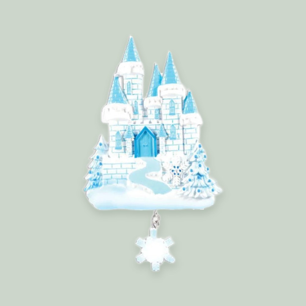 Ice Castle Personalized Christmas Ornament