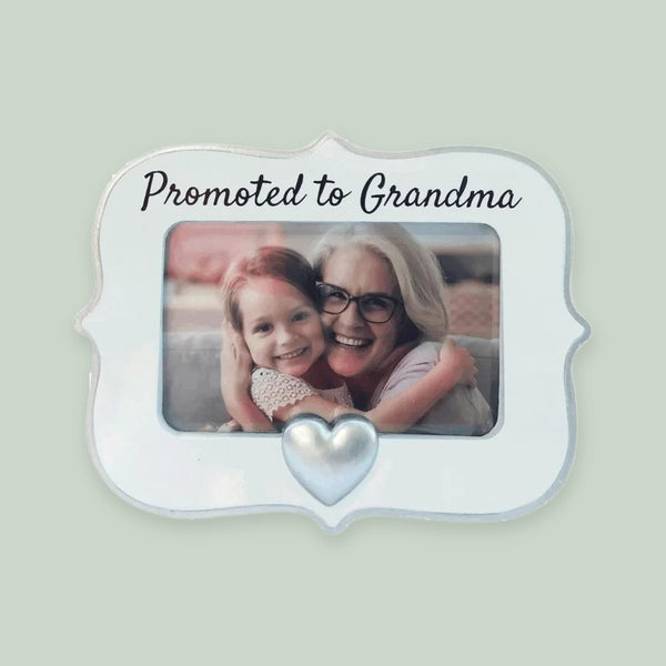 Promoted to Grandma Personalized Picture Frame Christmas Ornament