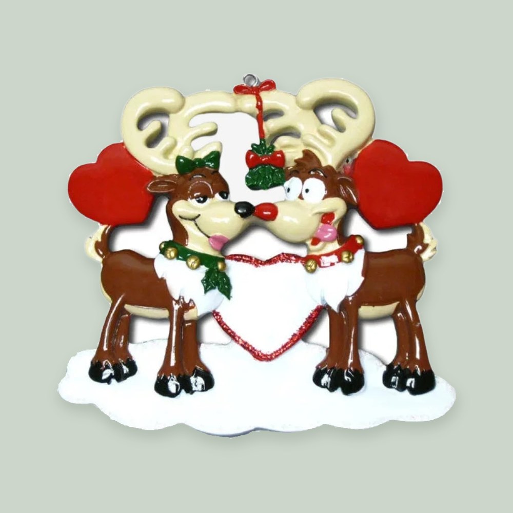 Reindeer Love Personalized Christmas Ornament