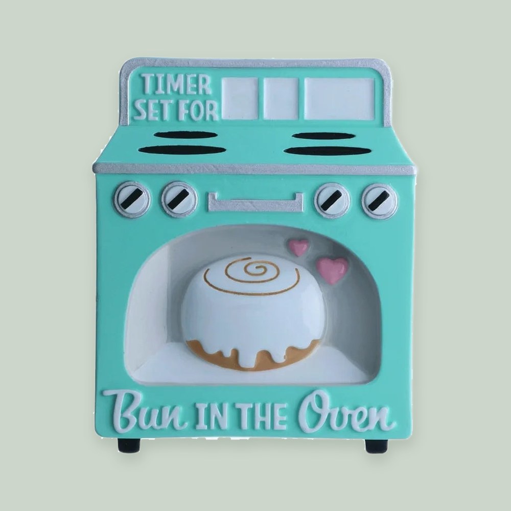 Bun in the Oven Personalized Christmas Ornament