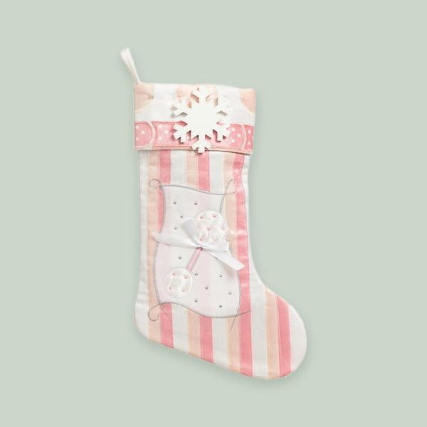 Baby Pink Personalized Christmas Stocking