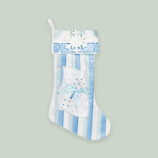 Baby Blue Personalized Christmas Stocking