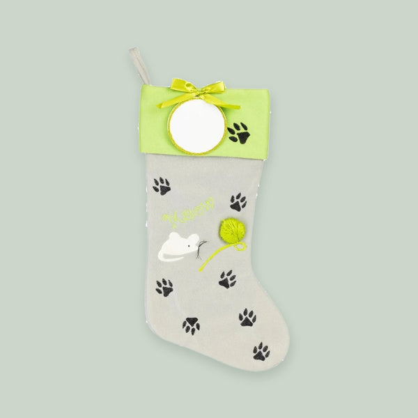 Kitty Paws Personalized Christmas Stocking