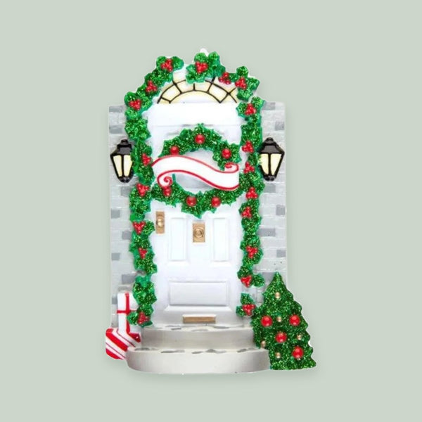 Front Door Personalized Christmas Ornament