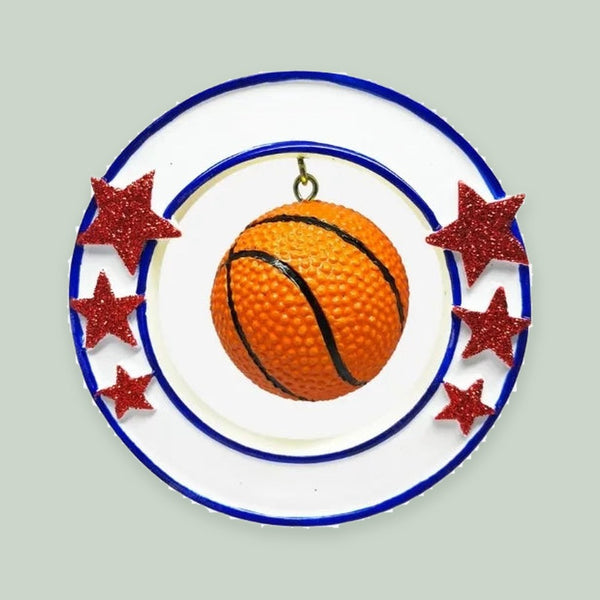 3D Basketball Personalized Christmas Ornament